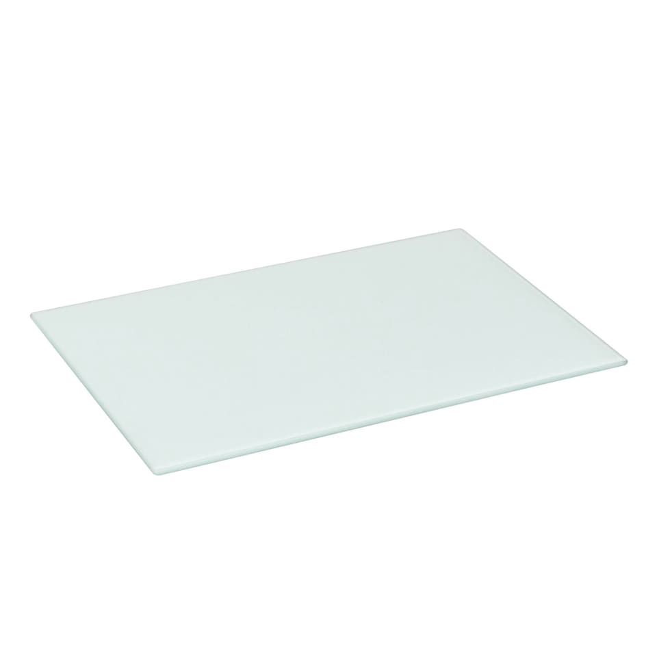 image 1 of Harbour Housewares Glass Placemats - White - 6 Pack - 40 x 30cm - Heatproof Dining Mats White