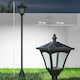 image 7 of Outsunny Outdoor Garden Solar Light with Base Freestanding Energy-saving Optical