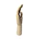 image 10 of Pack of 3 Large Wooden Right Hand Manikins 30cm (12")