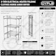 image 6 of 3 Tier Electrical Heated Folding Clothes Horse Airer Dryer with 36 Heated Rails