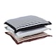 image 5 of Homescapes Black and White Striped Seat Pad | Black | 40 x 40 cm | 1