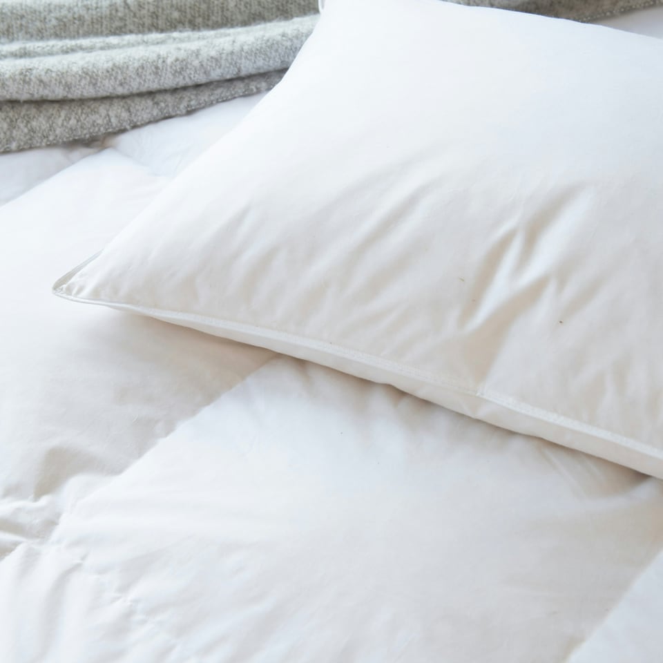 image 1 of Supersoft Goose Feather & Down Medium Support Pillow White | White | 48 x 74cm