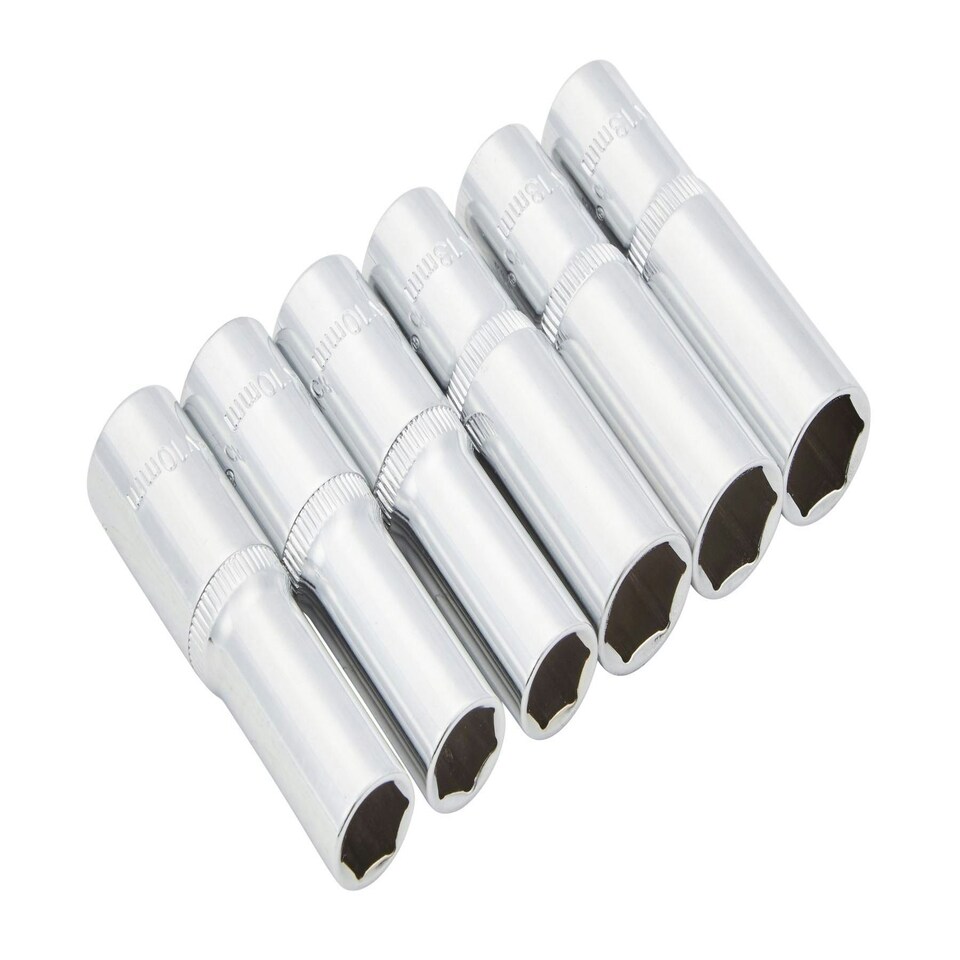 image 1 of Blue Spot Tools - 6 PCE 3/8" Metric Deep Sockets (10 & 13mm) (EVA Foam)