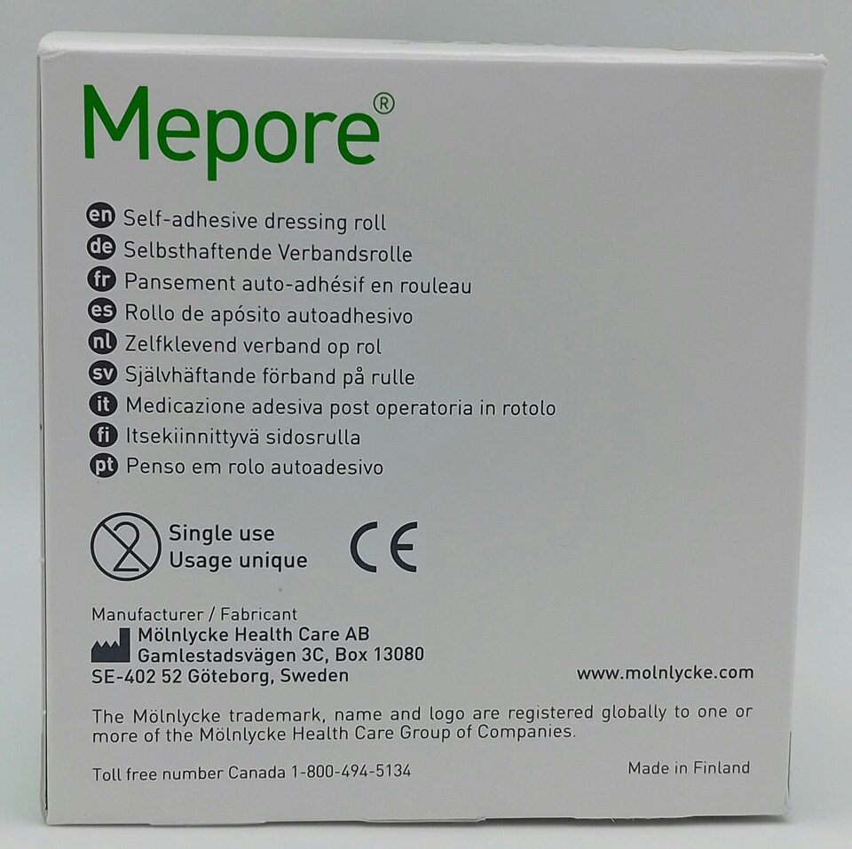 image 1 of Mepore Roll Adhesive Dressing 7cm x 5m – Box of 1