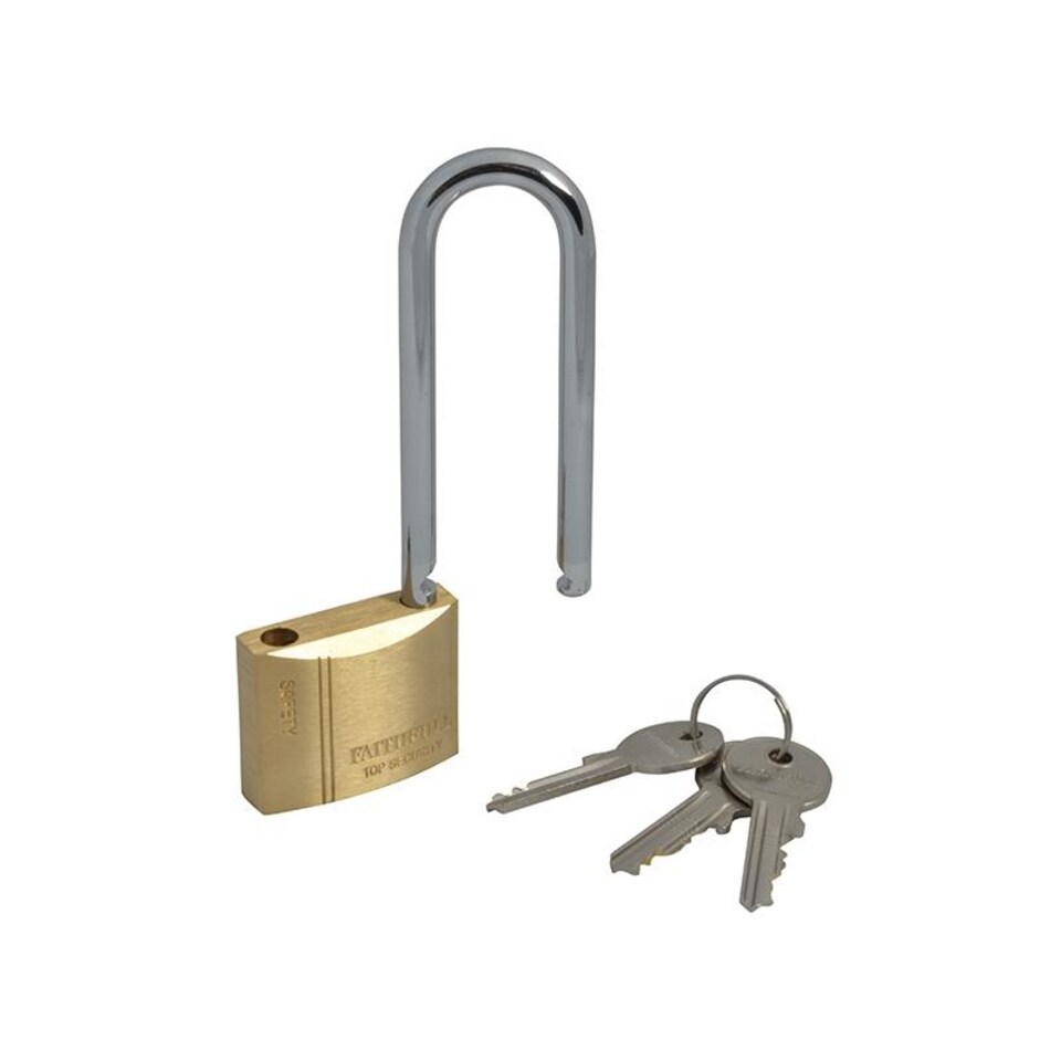 image 1 of Faithfull Brass Padlock | Multi | Multi Colour | 40mm Long Shackle | 1