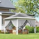 image 8 of Outsunny Pop Up Gazebo Height Adjustable Canopy Tent w/ Carrying Bag, Dark Grey | Grey | Dark Grey