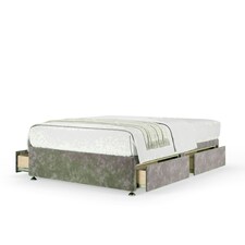 Silver Chenille 4 Drawer Divan Base Double