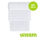 image 1 of Wham Clip 5x 9L Square Plastic Storage Boxes with Clip Lock Lids. Ideal for Home, Office, Toys & More - Clear/Clear | Clear | 5