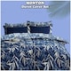 image 5 of VELVETIO Monton Complete Duvet Cover Set with Fitted Sheet Breathable Bedding Quilt Blue | Double