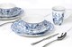 image 4 of 16pc Blue Floral Dinner Set