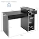 image 2 of COSTWAY Computer Desk with Drawer Compact Study Desk Black Black
