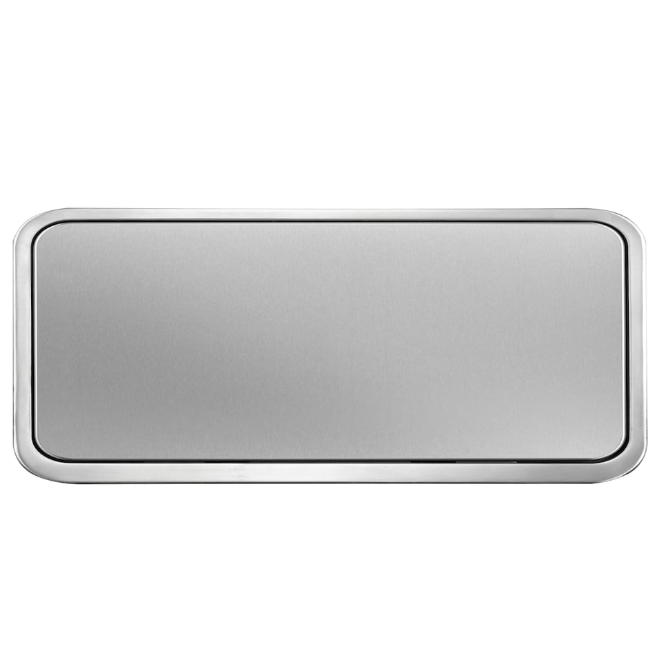 image 1 of X Cube Recycling Bin 20+20L | Silver | Stainless Steel | 40L