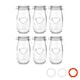 image 1 of Nicola Spring Heart Glass Storage Jars - 1.5 Litre - Clear Seal - Pack of 6