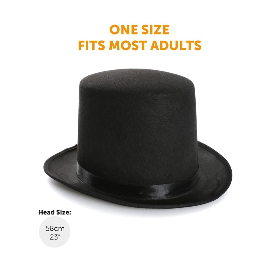 image 1 of Skeleton Costume - with Top Hat | Black | XL