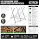 image 6 of Log Folding Saw Horse Holder Timber Cutting Chainsaw Trestle | Silver