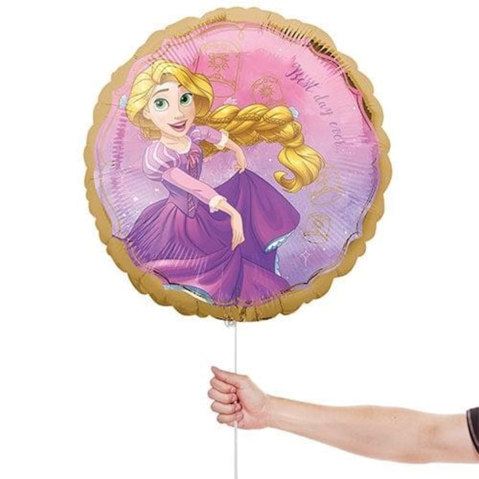 image 1 of Rapunzel Once Upon A Time Disney Princess Round Foil Helium Balloon 43cm / 17 in