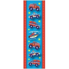Amscan Rescue Team Sticker Sheet - Red/Blue - One Size