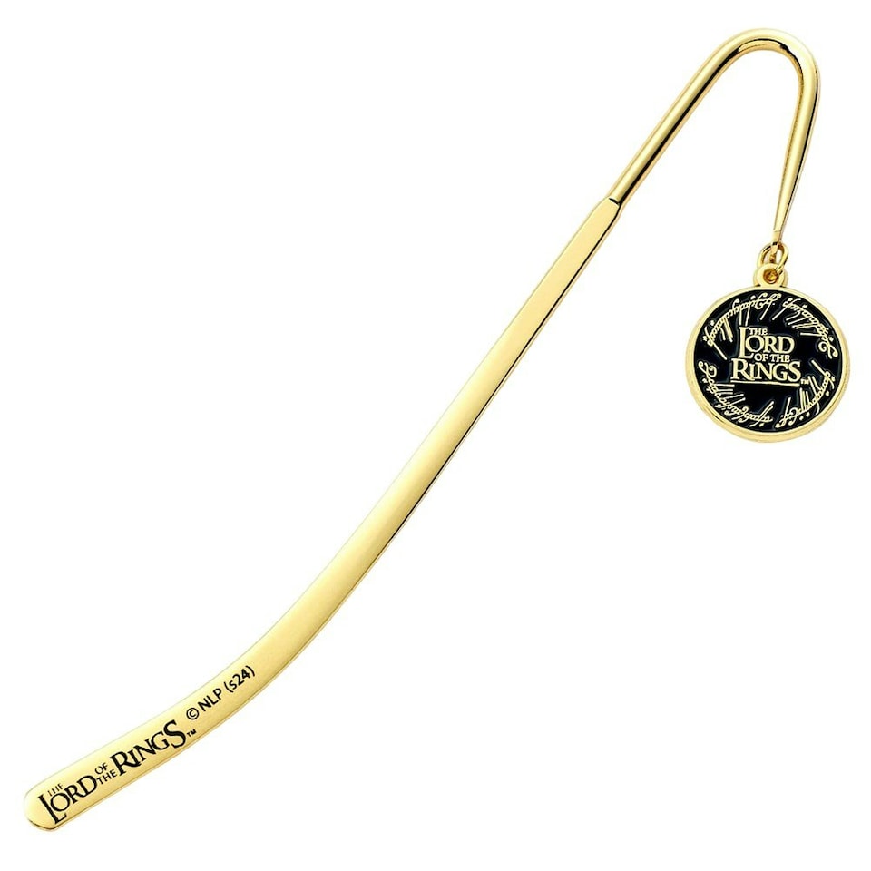 image 1 of The Lord Of The Rings Logo Bookmark - Gold/Black - One Size