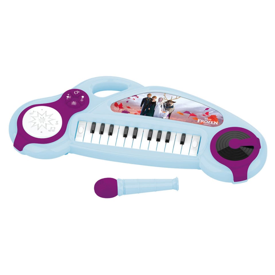 image 1 of Lexibook K704FZ Disney Frozen Electronic Keyboard with Lights & Microphone