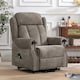 image 8 of Halton Electric Fabric Heavy Duty Single Motor Rise Recliner Lift Mobility Chair (Brown)