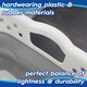 image 2 of Harbour Housewares 42L Collapsible Laundry Basket - Washing Clothes Storage Hamper Bin White | Grey