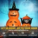 image 3 of Outsunny Pumpkin and Cat with LED Lights, Halloween Inflatables Decoration