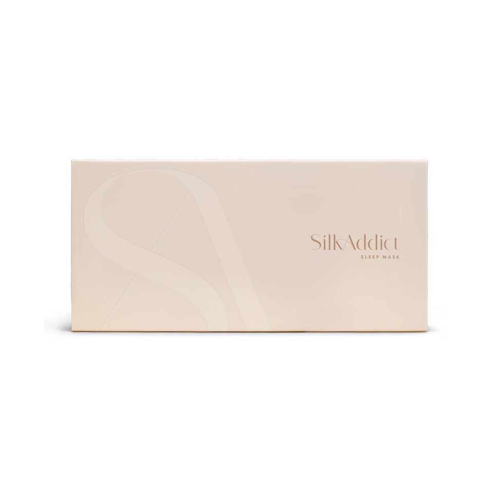 image 1 of Silk Addict 100% Mulberry Silk Sleep Mask – Caramel | Gold | 1