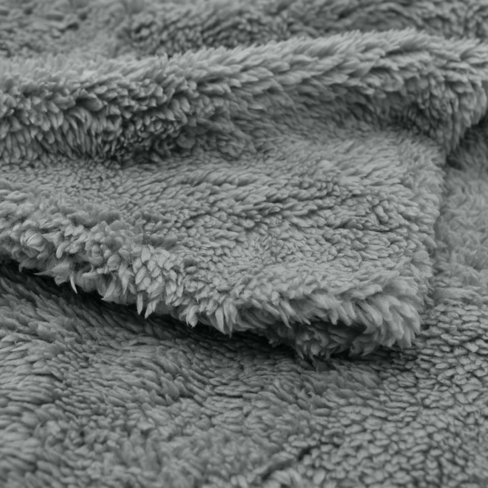 image 1 of Velosso Plain Teddy Fluffy and Warm Fleece Duvet Cover Set Red | Red | Super King