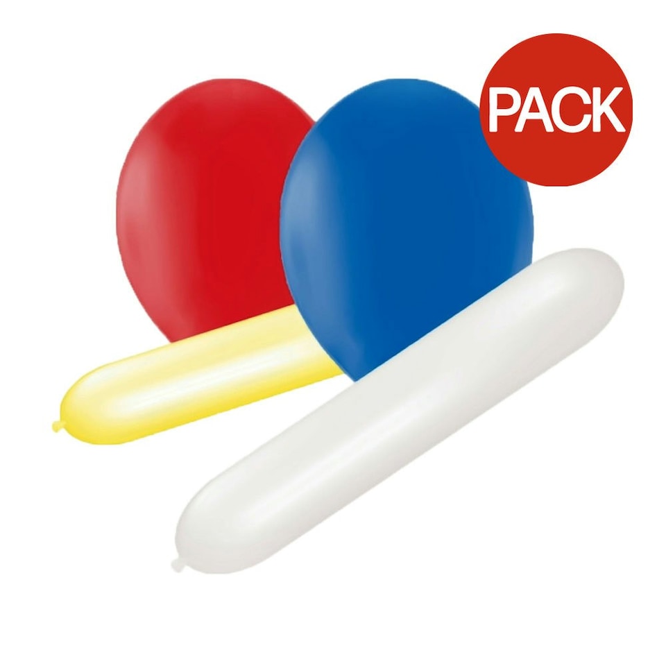 Amscan Latex Assorted Designs Balloon (Pack of 50) - Multicoloured - One Size