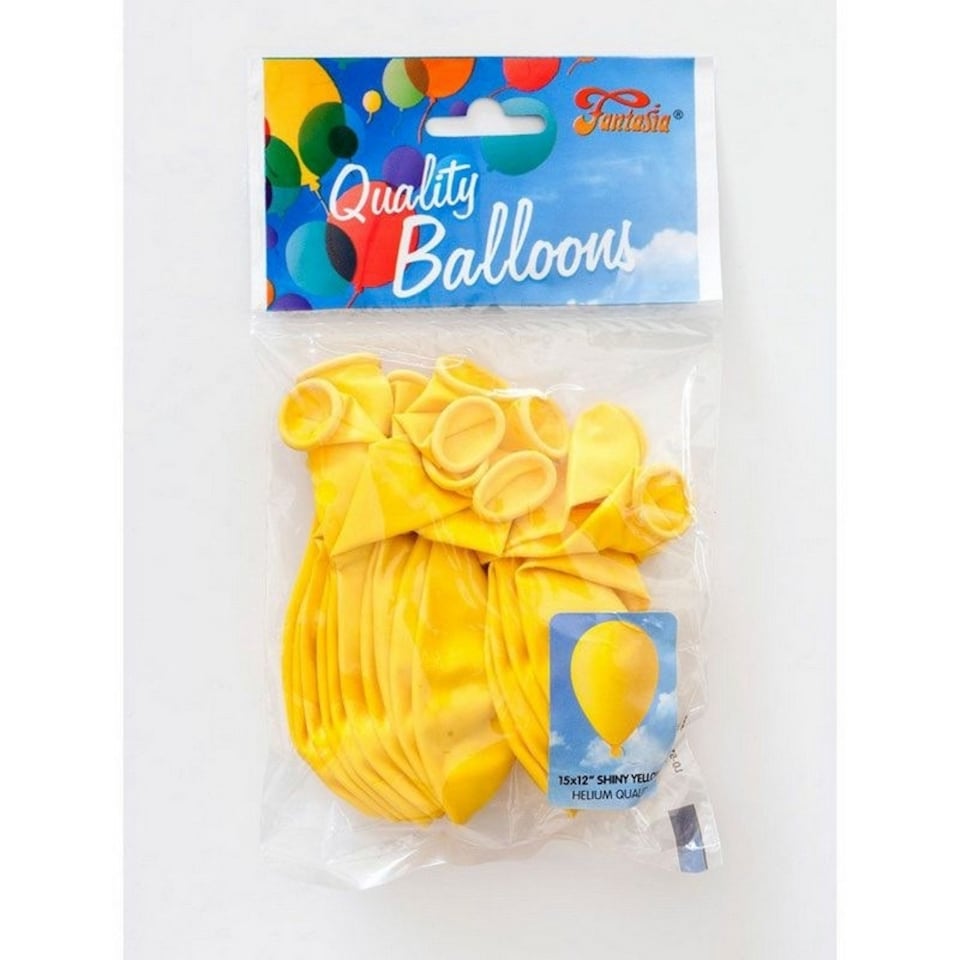 image 1 of Globos Payaso Fantasia Latex Balloons (Pack of 20) - Yellow - One Size