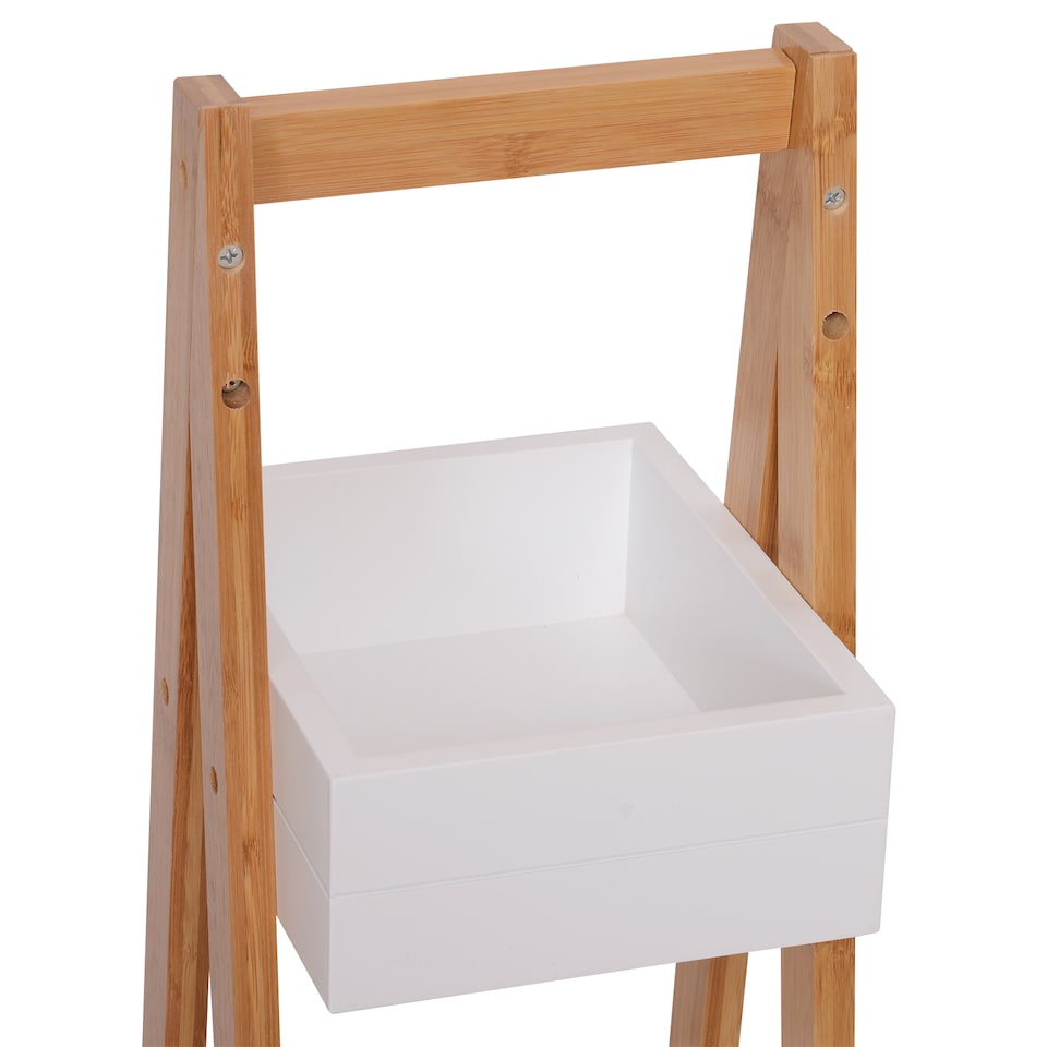 image 1 of HOMCOM 3 Tier A Frame Bathroom Shower Caddy Storage Unit Shelving Organizer