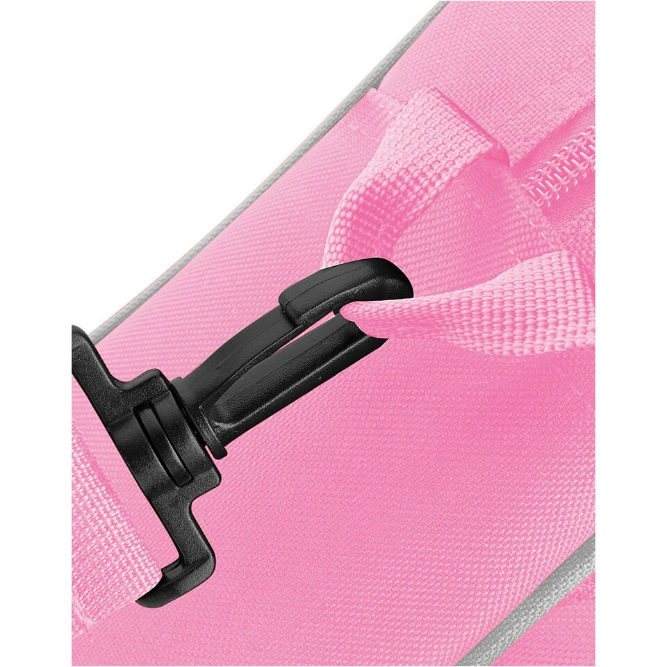 image 1 of Bagbase Piped Messenger Bag - Classic Pink/Light Grey - One Size Pink