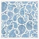 image 5 of Blue and white bo ho world (Picture Frame) Grey | L
