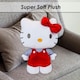 image 10 of Hello Kitty Soft Toy Large Plush Red Cute Plush Huggable Cuddly 50cm Red