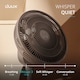 image 4 of Duux Whisper 3 Standing Fan with Remote Control | Grey | Grey