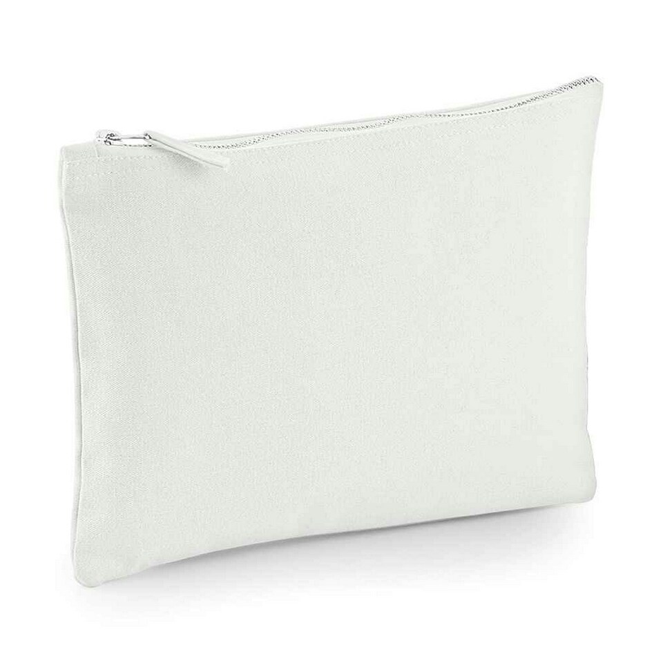 Westford Mill Canvas Accessory Bag - Off White - 20cm x 11.5cm Cream