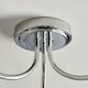 image 4 of Hamilton 3 Light Polished Chrome Semi Flush Ceiling Light