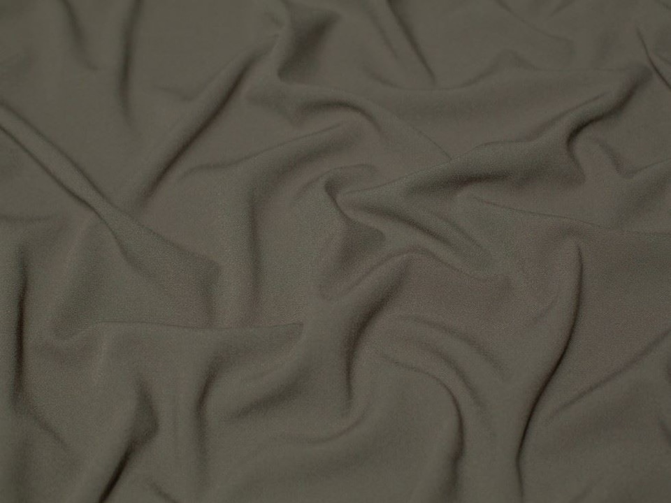 Minerva Core Range Brown Stretch Woven Viscose Crepe Fabric for Dressmaking, 145cm / 57" Wide - per metre