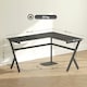 image 7 of HOMCOM L-Shaped Corner Computer Desk Laptop Workstation PC Table Home Office