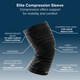 image 6 of Copper Fit Elite Knee Sleeve Small&Medium | Black
