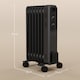 image 5 of HOMCOM 1500W Oil Filled Radiator, Portable Electric Heater with 3 Heat Settings, Safety Cut-Off and Wheels, Grey