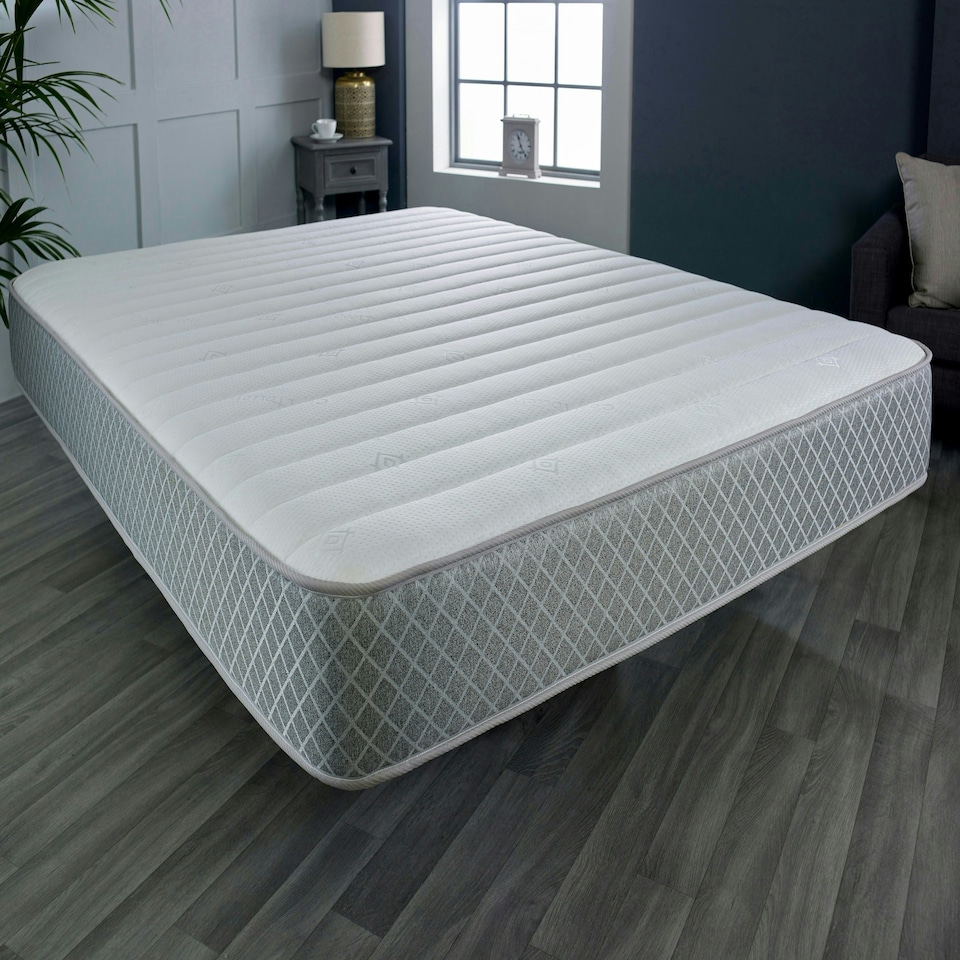 image 1 of Nebraska Hybrid Mattress - Soft Feel Quilted Cool Touch Surface | Grey | King