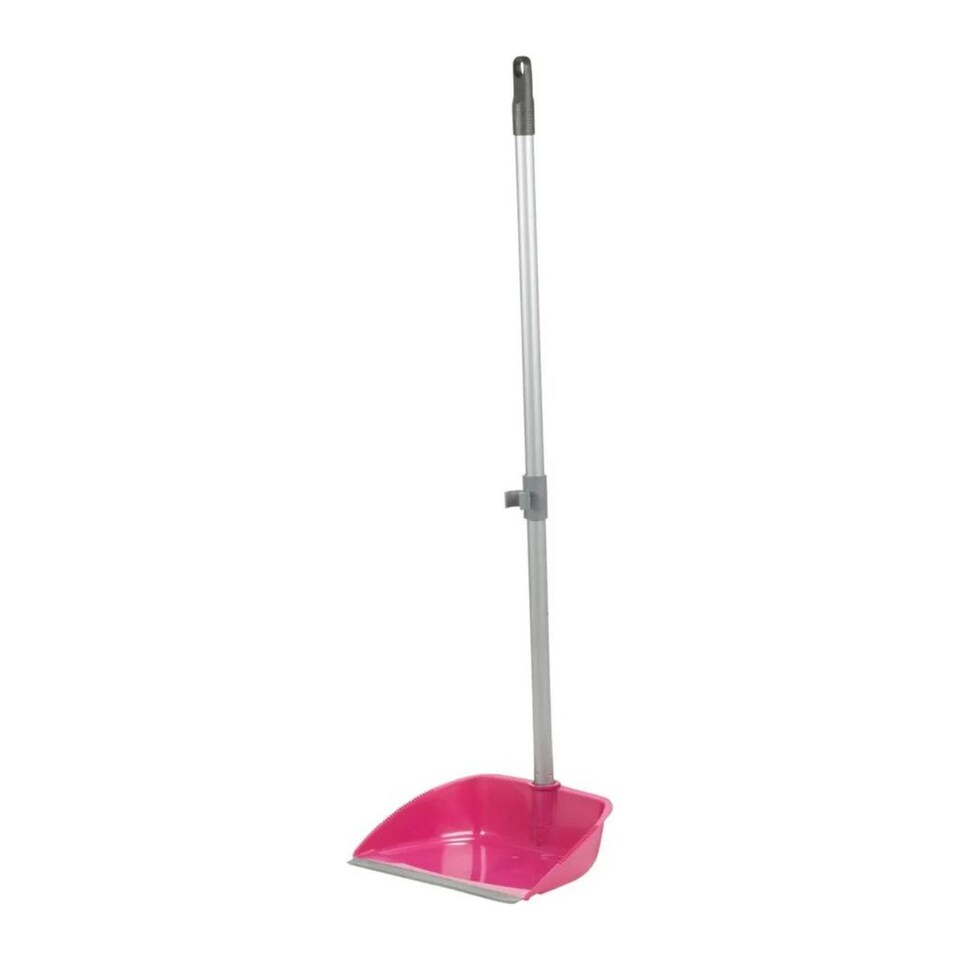 image 1 of Long Handled Dustpan & Soft Brush Set - 4 Colours | Purple | 1