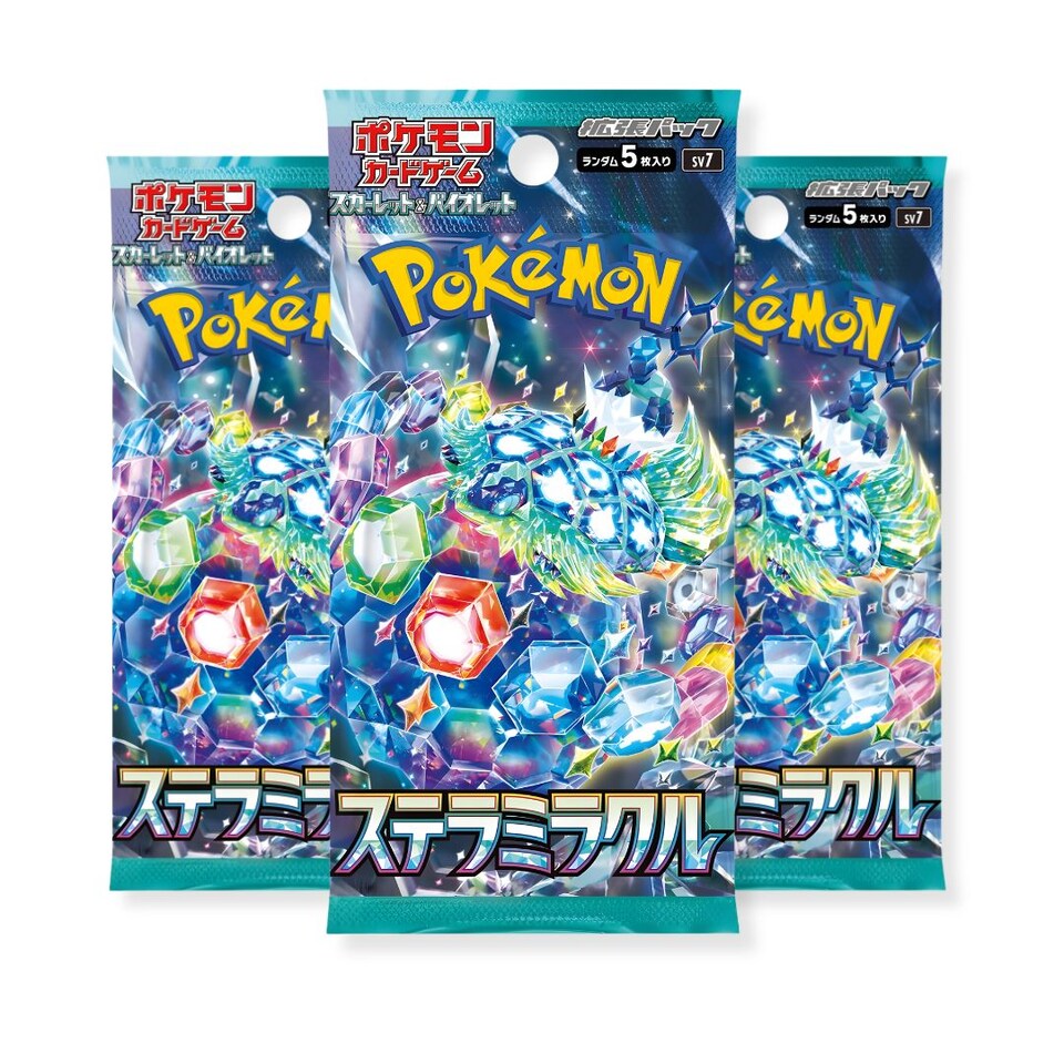 Pokemon Stella Crown - Stellar Miracle Japanese Pokémon Booster Bundle - 3 Packs