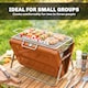 image 5 of Outsunny Charcoal BBQ Grill Portable with Tilting Grate | Orange | Black | 40 x 28 x 25.5 cm