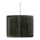 image 3 of Set of 2 Sundance - Dark Green Velvet Pleated 25cm Lamp Shades with Gold Inner | Green | Gold | Medium | 2
