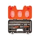 image 1 of Bahco S460 1/4in Drive Socket Set, 46 Piece | Chrome | matt chrome-plated | One Size | 1