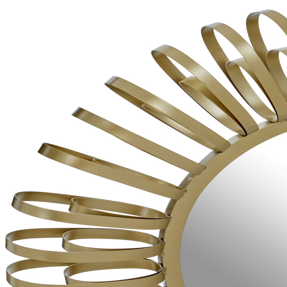 image 1 of Trento Multi Ring Design Wall Mirror Gold