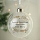 image 3 of Personalised Gold Wreath Glass Bauble