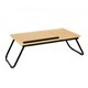 image 4 of Oypla Portable Folding Laptop Notebook Tablet Computer Table Desk Stand Brown